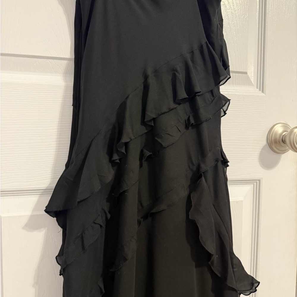 Abercrombie & Fitch Black Ruffled Maxi Dress - Picture 11 of 15